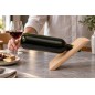 Wooden World - Modern Beech Wood Balancing Wine Bottle Holder, Unfinished Stand 22 cm