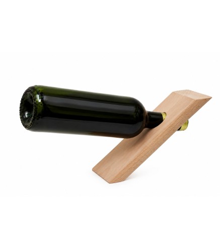 Beech Wood Balancing Wine Bottle Holder | Wooden World