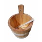 Wooden Sugar Bowl with Lid and Spoon – Beechwood Container