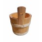 Wooden Sugar Bowl with Lid and Spoon – Beechwood Container