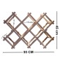 Wooden World - Folding Beech Wood Wine Rack for 10 Bottles