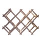 Wooden World - Folding Beech Wood Wine Rack for 10 Bottles