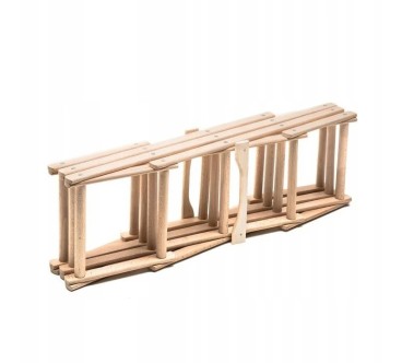 Folding Beech Wood Wine Rack for 10 Bottles | Wooden World