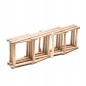 Wooden World - Folding Beech Wood Wine Rack for 10 Bottles
