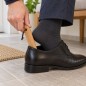 Wooden World - Beech Wood Pocket Travel Shoe Horn 12 cm with Hanging Cord