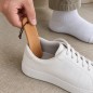 Wooden World - Beech Wood Pocket Travel Shoe Horn 12 cm with Hanging Cord