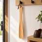 Wooden World - Compact Beech Wood Shoehorn 27 cm with Hanging Loop
