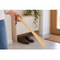 Wooden World - Wooden Shoehorn 37 cm, Unfinished Beech with Hanging Loop