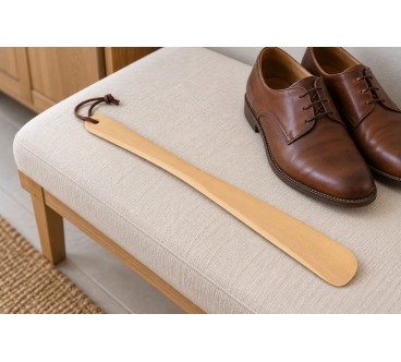 Wooden Shoehorn 37 cm with Hanging Loop | Wooden World