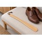 Wooden World - Wooden Shoehorn 37 cm, Unfinished Beech with Hanging Loop