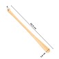 Wooden World - Extra Long Wooden Shoehorn 63.5 cm, Unfinished Beech with Hanging Loop