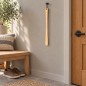 Wooden World - Extra Long Wooden Shoehorn 63.5 cm, Unfinished Beech with Hanging Loop