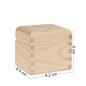 Small Wooden Tea Box – 1 Compartment – Natural Pine – Handmade in UK – Smooth Raw Finish – Storage for Tea, Herbs Small Wooden Tea Box – 1 Compartment – Natural Pine – Handmade in UK – Smooth Raw Finish – Storage for Tea, Herbs