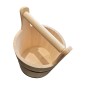 Wooden Bucket with Handle 7 L – Durable Rustic Container with Ergonomic Grip for Kitchen, Storage, Garden and Decoration