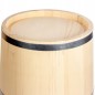 5L Wooden Fermentation Bucket with Pressing Lid – Natural Fir Barrel for Pickling, Sauerkraut, Storage and Decorative Use