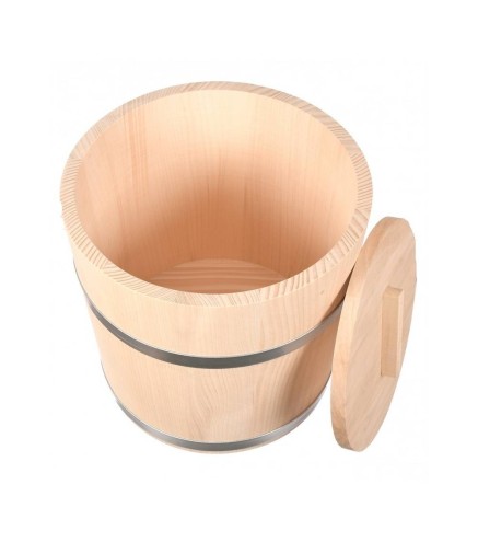 Wooden World 15L Wooden Fermentation Bucket with Lid