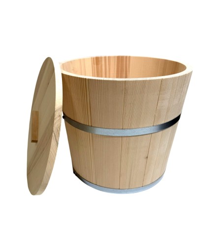 Wooden World 25L Wooden Fermentation Bucket with Lid