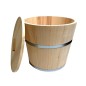 25L Wooden Fermentation Bucket with Lid and Pressing Disc – Natural Fir Wood Pickling Container for Sauerkraut and Kimchi 25L Wooden Fermentation Bucket with Lid and Pressing Disc – Natural Fir Wood Pickling Container for Sauerkraut and Kimchi