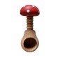 Wooden Nutcracker in Mushroom Shape – Beech Wood Nut Cracker, 11 cm x 7 cm, Red Decorative Toadstool, Autumn & Christmas Gift