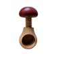 Wooden Nutcracker in Mushroom Shape – Beech Wood Nut Cracker 11 cm x 7 cm, Claret Cap, Autumn & Christmas Gift