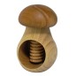 Set of 2 Wooden Nutcrackers in Mushroom Shape – Beech Wood 11 cm x 7 cm, Light Brown Caps, Autumn & Christmas Gift