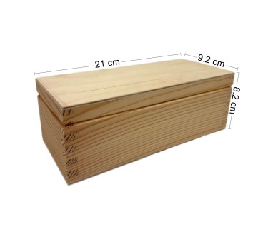 Wooden Tea Box – 3 Compartments – Handmade in UK