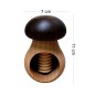 Set of 10 Wooden Mushroom Nutcrackers – Dark Brown Top – Beech Wood for Autumn & Christmas Set of 10 Wooden Mushroom Nutcrackers – Dark Brown Top – Beech Wood for Autumn & Christmas