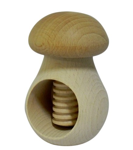 Set of 10 Wooden Mushroom Nutcrackers – Raw Beech Wood – DIY Craft, Decoupage, Kitchen Use & Autumn Decoration