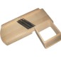 Beech Wood Vegetable Slicer 54x19 cm – 3 Stainless Steel Blades, Cabbage & Vegetable Cutter