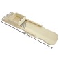 Beech Wood Vegetable Slicer 94x24 cm with 3 Stainless Steel Blades – Extra Large Cabbage & Vegetable Cutter