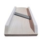 Mini Beech Wood Vegetable Slicer 23x10 cm with Stainless Steel Blade – Handy Fruit & Vegetable Cutter