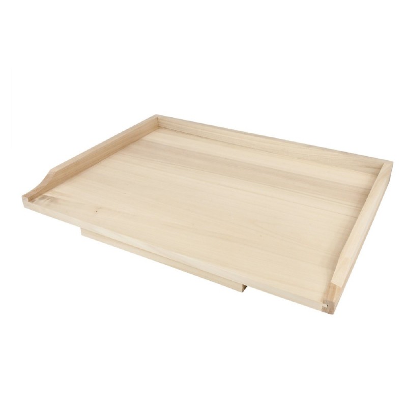 Wooden World – Wooden Pastry Board 53x40 cm with Raised Edges – Traditional One-Sided Baking Board for Dough and Pastry