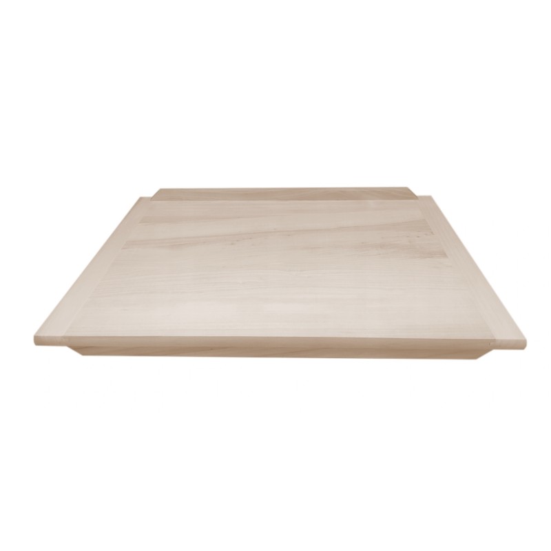 Double-Sided Wooden Pastry Board 50×70 cm – Medium Reversible Kneading Board with Raised Edges Double-Sided Wooden Pastry Board 50×70 cm – Medium Reversible Kneading Board with Raised Edges