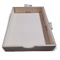 Long Plywood Drawer Box A4 Size – Desk Organizer with 1 Drawer for Office, Craft & Storage – 33x25x7 cm