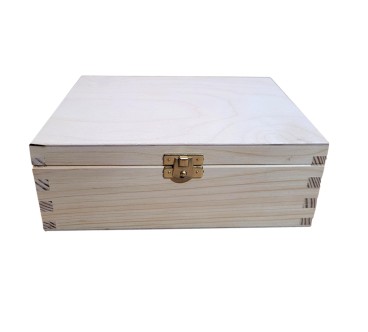 Wooden Tea Box – 5 Compartments – Handmade in UK