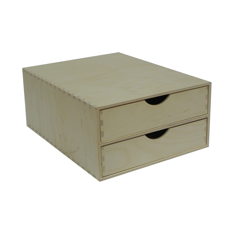 Long Plywood Drawer Box A4 Size – Desk Organizer with 2 Drawers for Office, Craft & Storage – 33x25x14 cm Long Plywood Drawer Box A4 Size – Desk Organizer with 2 Drawers for Office, Craft & Storage – 33x25x14 cm