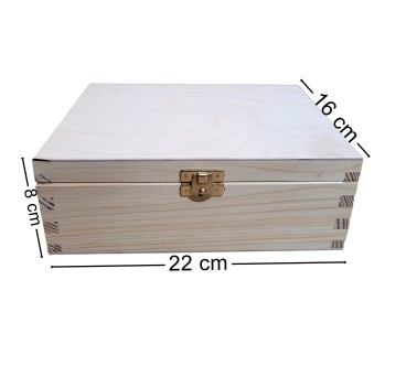 Wooden Tea Box – 5 Compartments – Handmade in UK