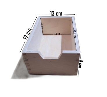 Wooden World Tall Plywood Chest – 5 Drawer Vertical Organizer