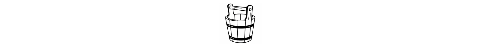 Sauna Buckets with Handle | Steam Water Buckets