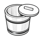 Buckets with Lid
